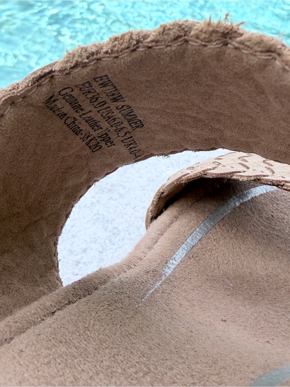 Aetrex Tan Summer Woven Quarter Strap Woven - Picture 5 of 5